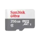 SanDisk Ultra 256GB Class-10 100mbps Micro SDXC UHS-I Memory Card (SDSQUNR-256G-GN3MN)
